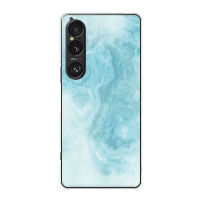 Xperia 1 VI A401SO SoftBank 高画質仕上げ 背面印刷 ハードケース大理石BK