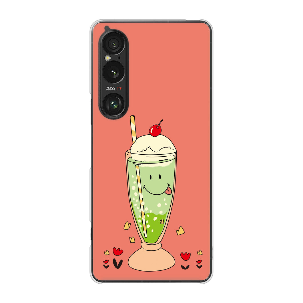 Xperia 1 VI A401SO SoftBank 高画質仕上げ 背面印刷 ハードケーススイーツイラスト
