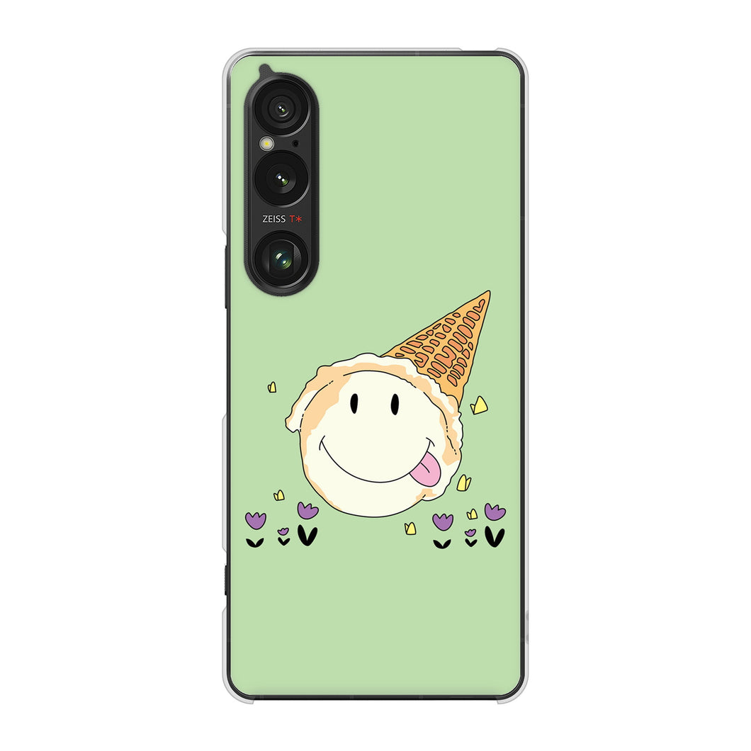 Xperia 1 VI A401SO SoftBank 高画質仕上げ 背面印刷 ハードケーススイーツイラスト