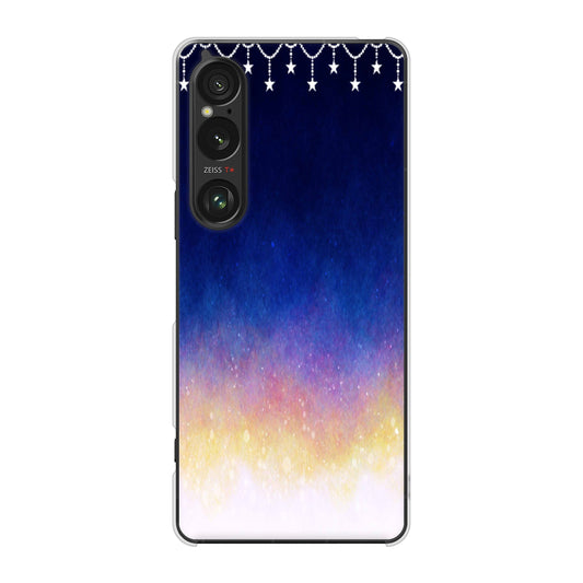 Xperia 1 VI A401SO SoftBank 高画質仕上げ 背面印刷 ハードケース 【MI803 冬の夜空】