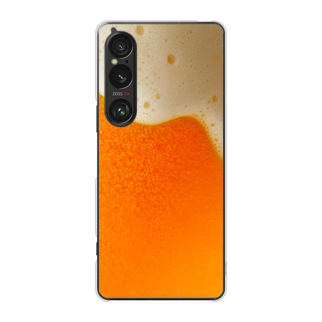 Xperia 1 VI A401SO SoftBank 高画質仕上げ 背面印刷 ハードケース生ビール