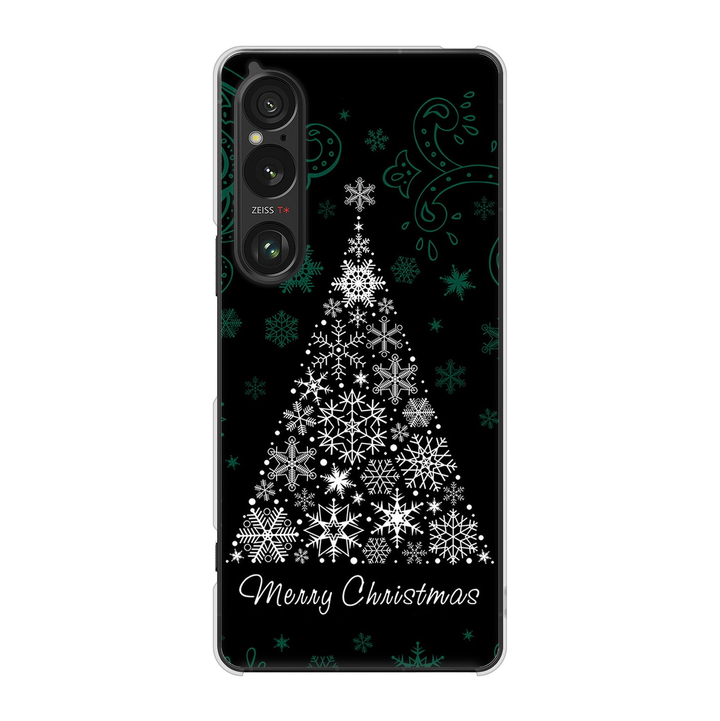 Xperia 1 VI A401SO SoftBank 高画質仕上げ 背面印刷 ハードケースクリスマス
