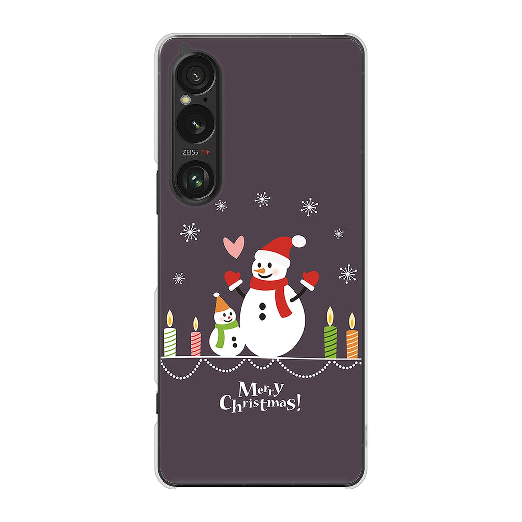 Xperia 1 VI A401SO SoftBank 高画質仕上げ 背面印刷 ハードケースクリスマス