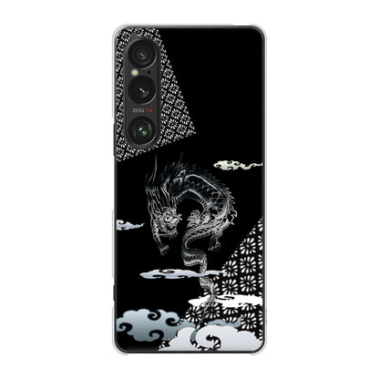 Xperia 1 VI A401SO SoftBank 高画質仕上げ 背面印刷 ハードケース雲竜