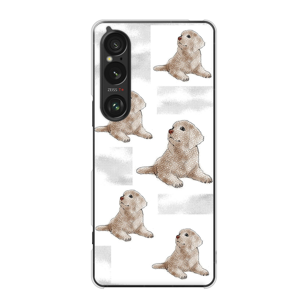 Xperia 1 VI A401SO SoftBank 高画質仕上げ 背面印刷 ハードケースラブラドールレトリバー