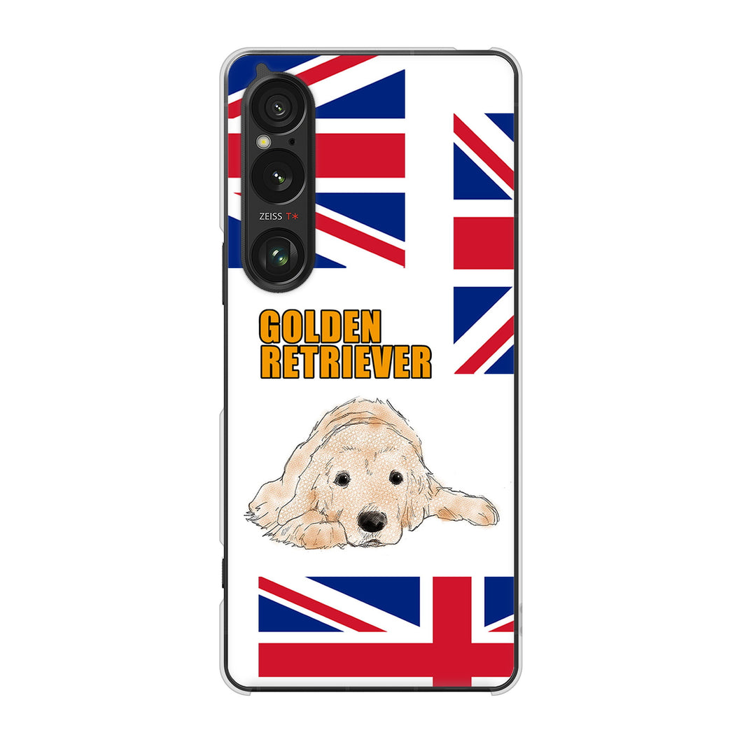 Xperia 1 VI A401SO SoftBank 高画質仕上げ 背面印刷 ハードケースゴールデンレトリバー