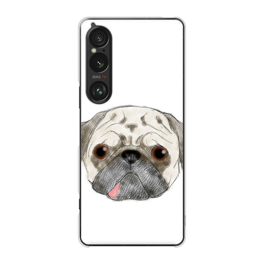 Xperia 1 VI A401SO SoftBank 高画質仕上げ 背面印刷 ハードケースパグ
