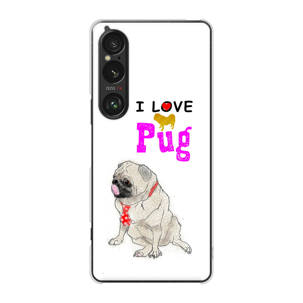 Xperia 1 VI A401SO SoftBank 高画質仕上げ 背面印刷 ハードケースパグ