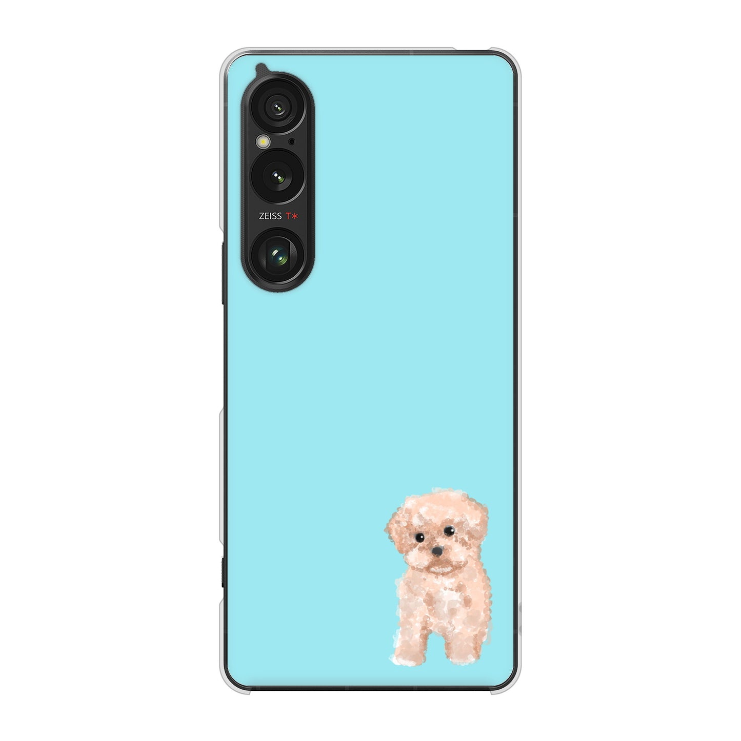 Xperia 1 VI A401SO SoftBank 高画質仕上げ 背面印刷 ハードケーストイプードルアプリコット