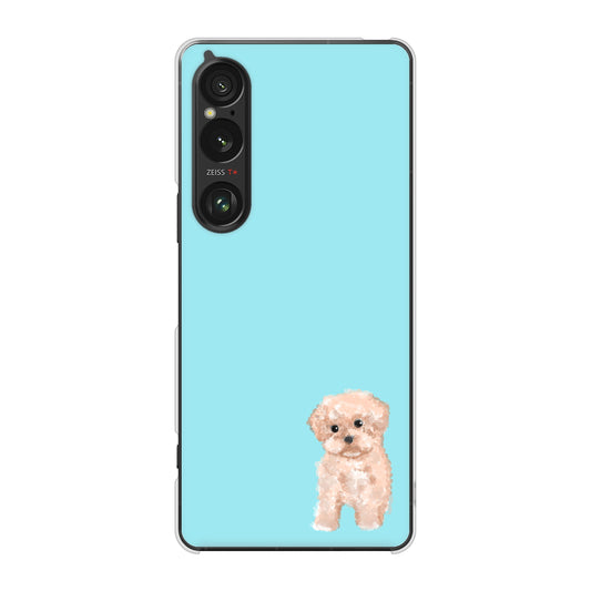 Xperia 1 VI A401SO SoftBank 高画質仕上げ 背面印刷 ハードケーストイプードルアプリコット