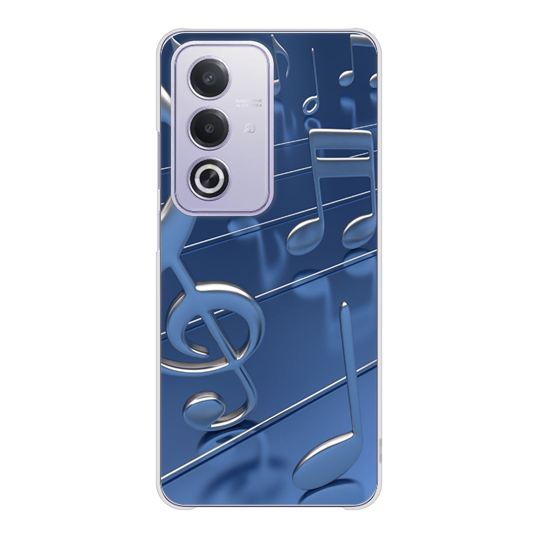 OPPO A3 5G A402OP Y!mobile 高画質仕上げ 背面印刷 ハードケース音符