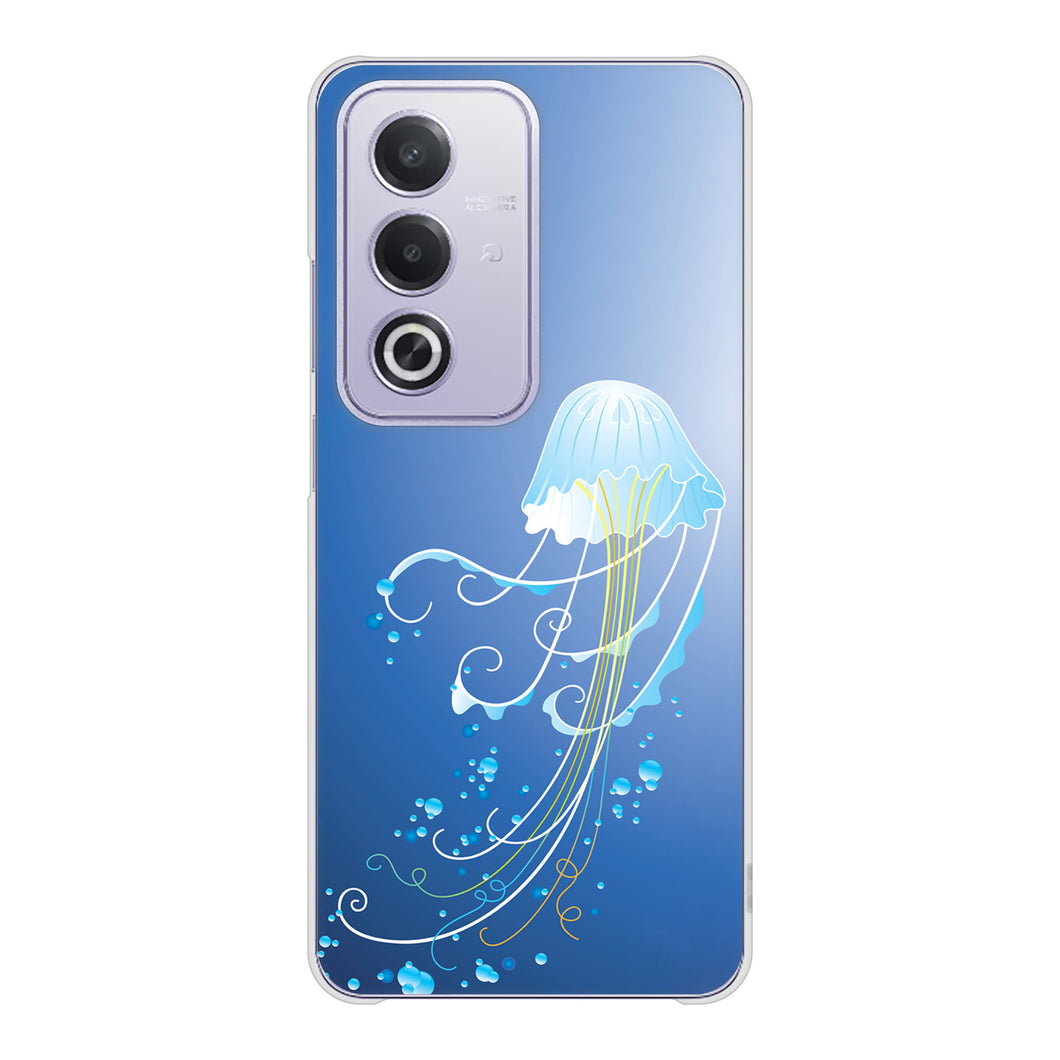 OPPO A3 5G A402OP Y!mobile 高画質仕上げ 背面印刷 ハードケース 【362 ジェリーフィシュ】