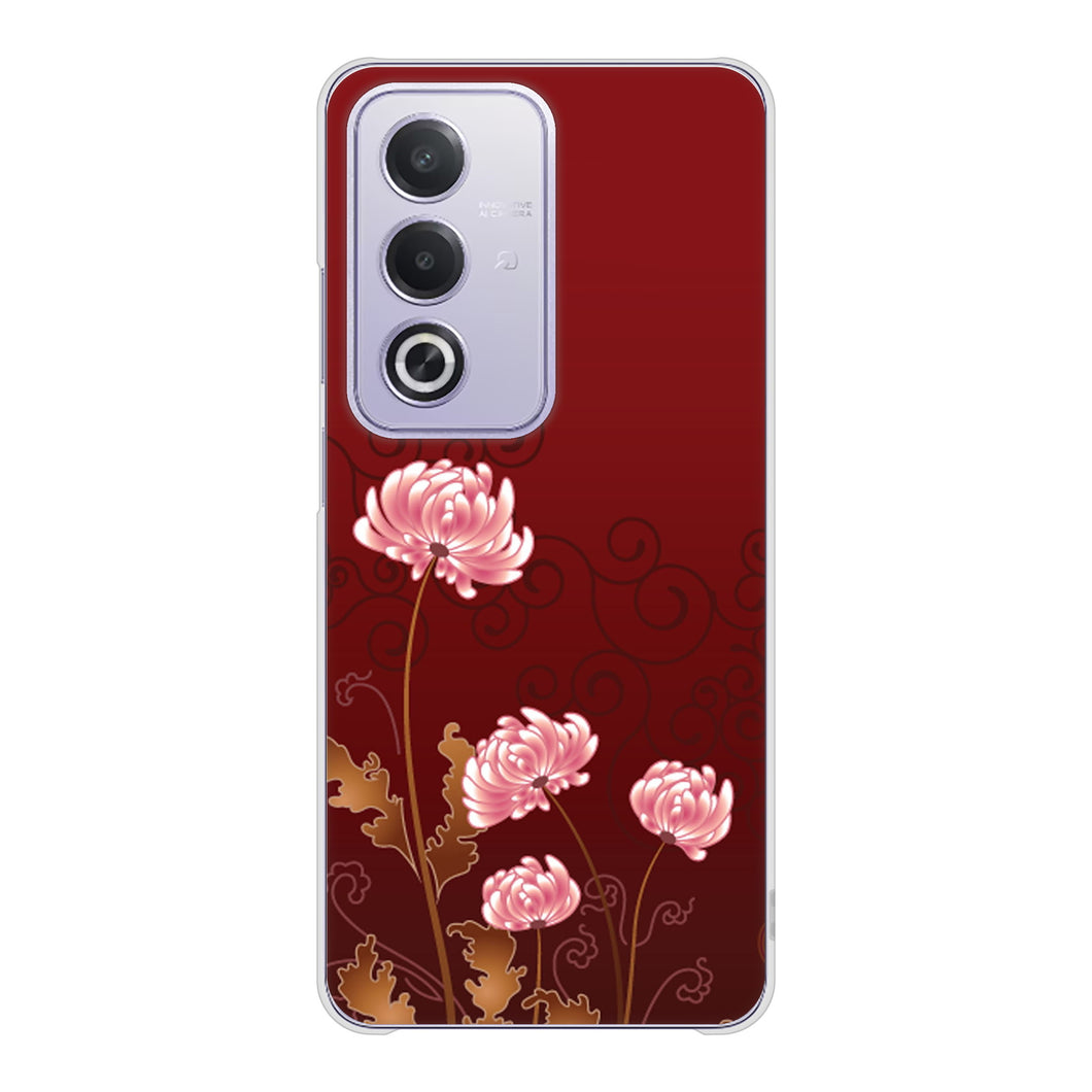 OPPO A3 5G A402OP Y!mobile 高画質仕上げ 背面印刷 ハードケース 【375 優美な菊】