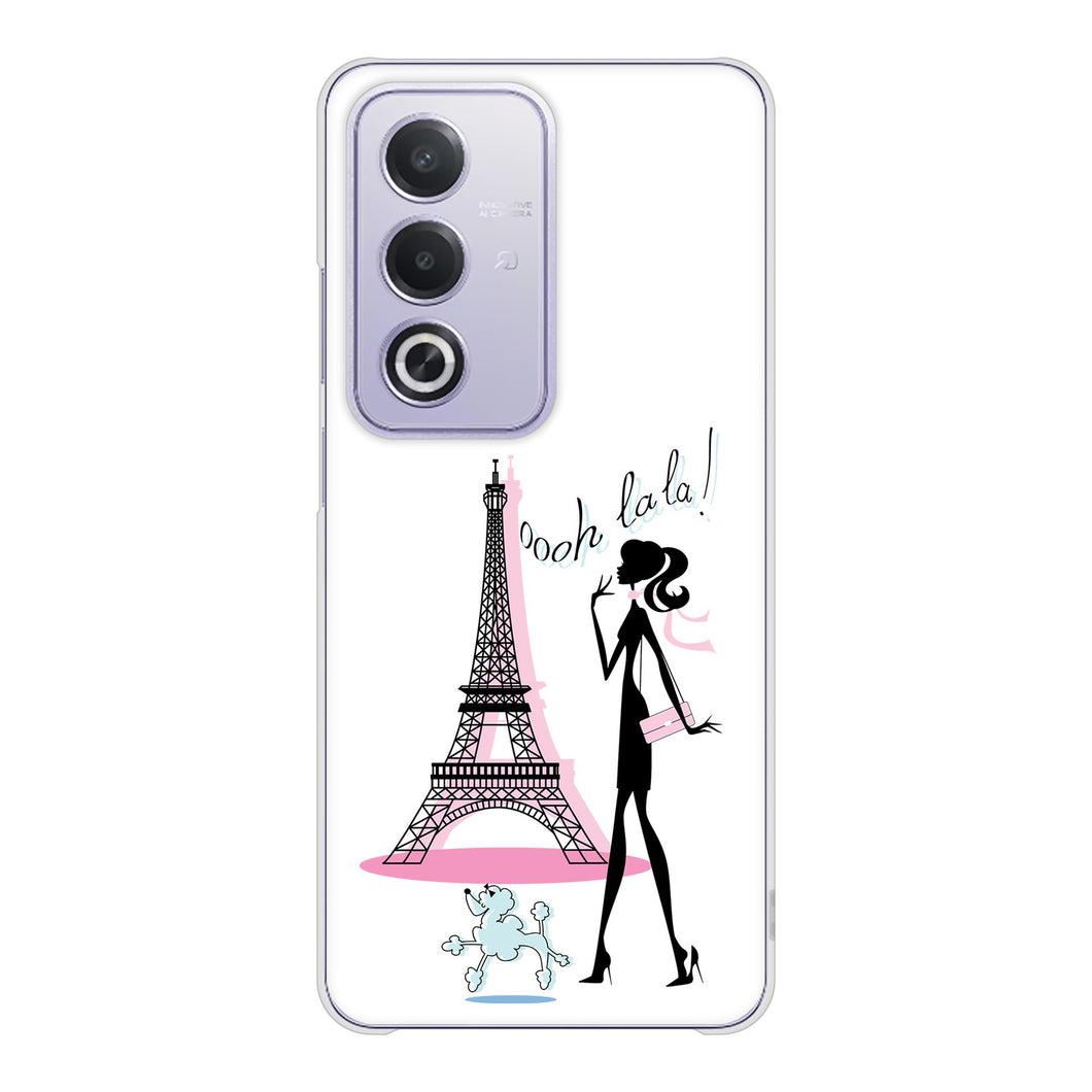 OPPO A3 5G A402OP Y!mobile 高画質仕上げ 背面印刷 ハードケースLOVE フランス