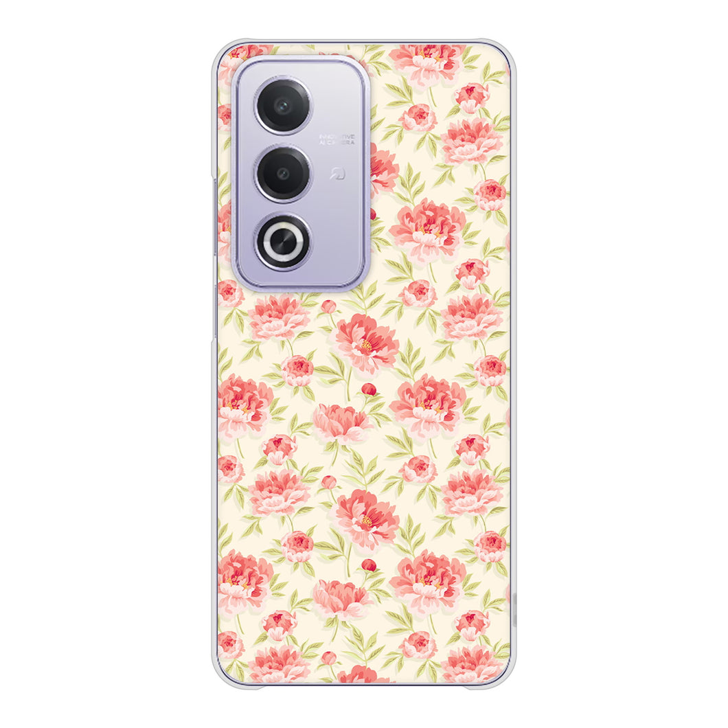 OPPO A3 5G A402OP Y!mobile 高画質仕上げ 背面印刷 ハードケース北欧の小花