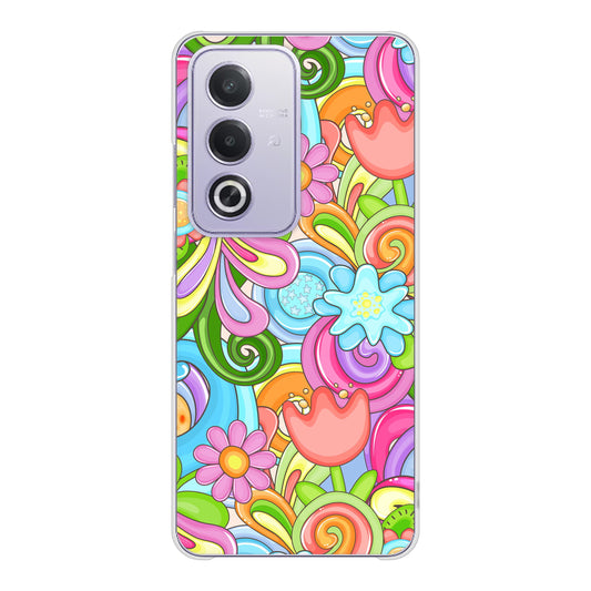 OPPO A3 5G A402OP Y!mobile 高画質仕上げ 背面印刷 ハードケース 【713 ミラクルフラワー】