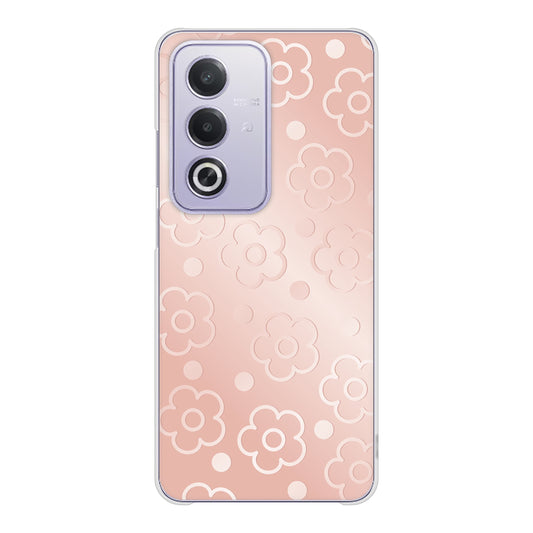 OPPO A3 5G A402OP Y!mobile 高画質仕上げ 背面印刷 ハードケースエンボス風デイジーシンプル