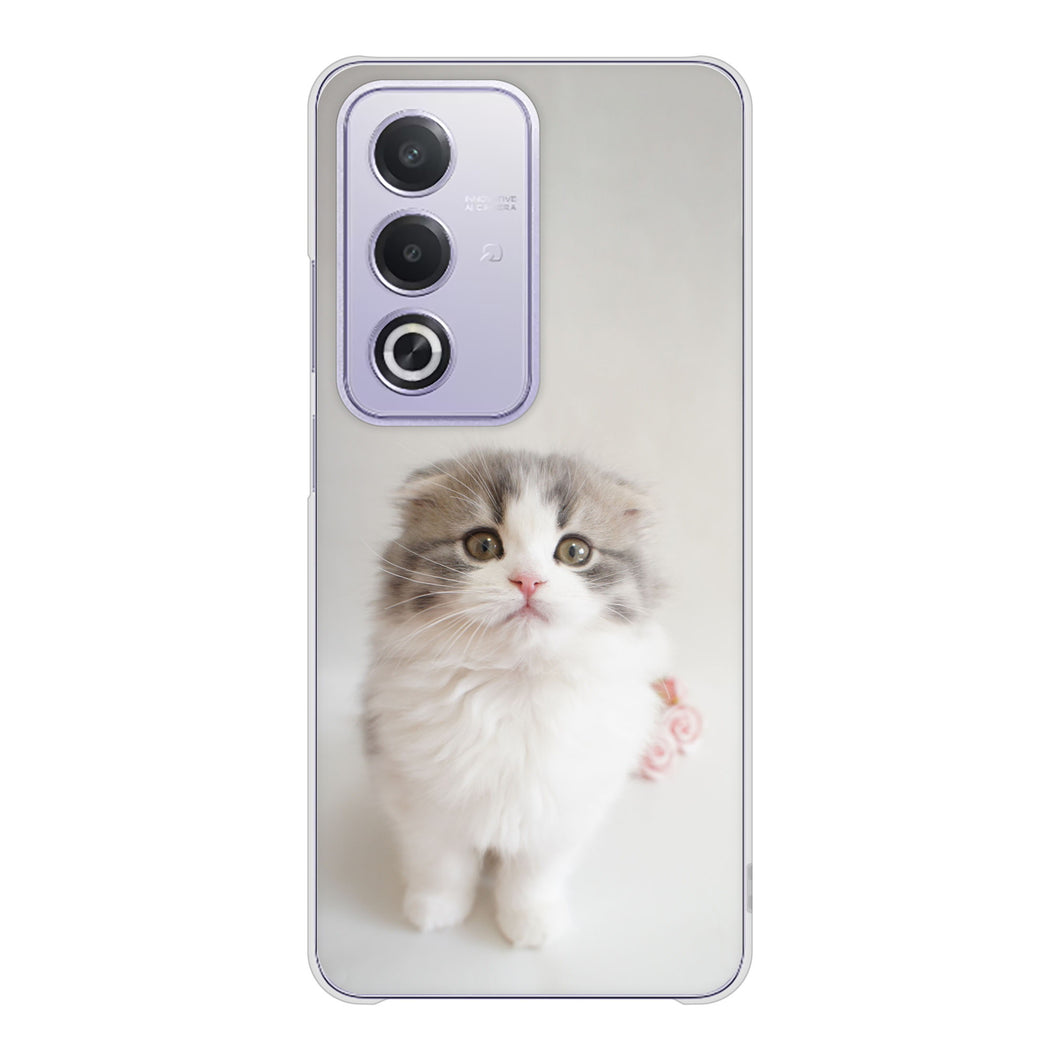 OPPO A3 5G A402OP Y!mobile 高画質仕上げ 背面印刷 ハードケース 【VA803 まっていますネコ】