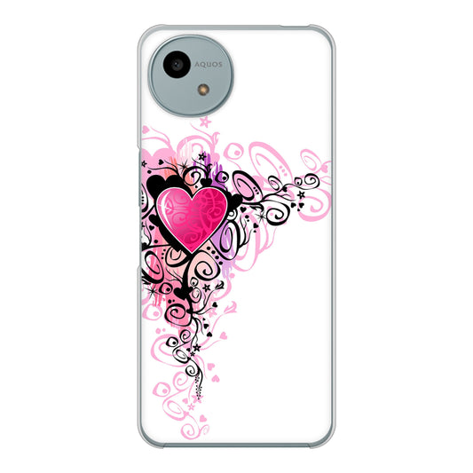 AQUOS wish4 A402SH Y!mobile 高画質仕上げ 背面印刷 ハードケースきらめきハート