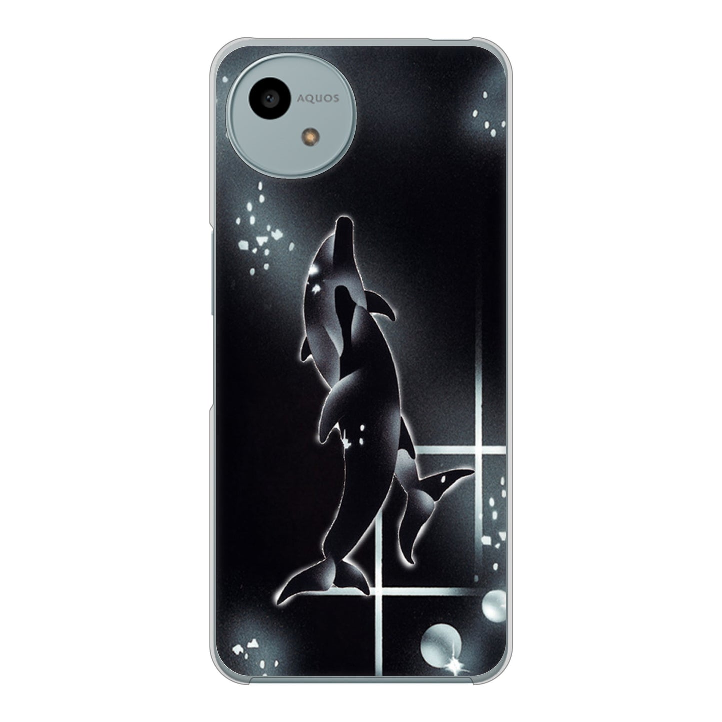 AQUOS wish4 A402SH Y!mobile 高画質仕上げ 背面印刷 ハードケース海の守り神