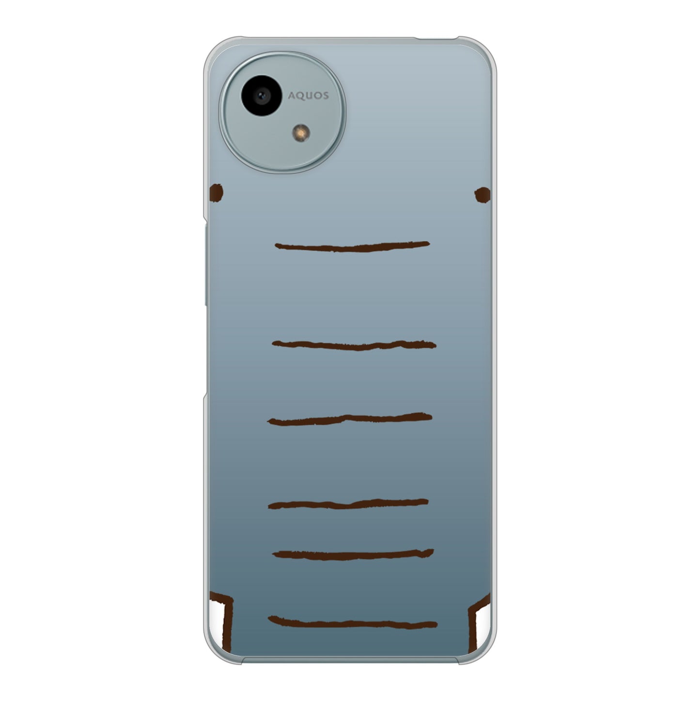 AQUOS wish4 A402SH Y!mobile 高画質仕上げ 背面印刷 ハードケースドアップアニマル