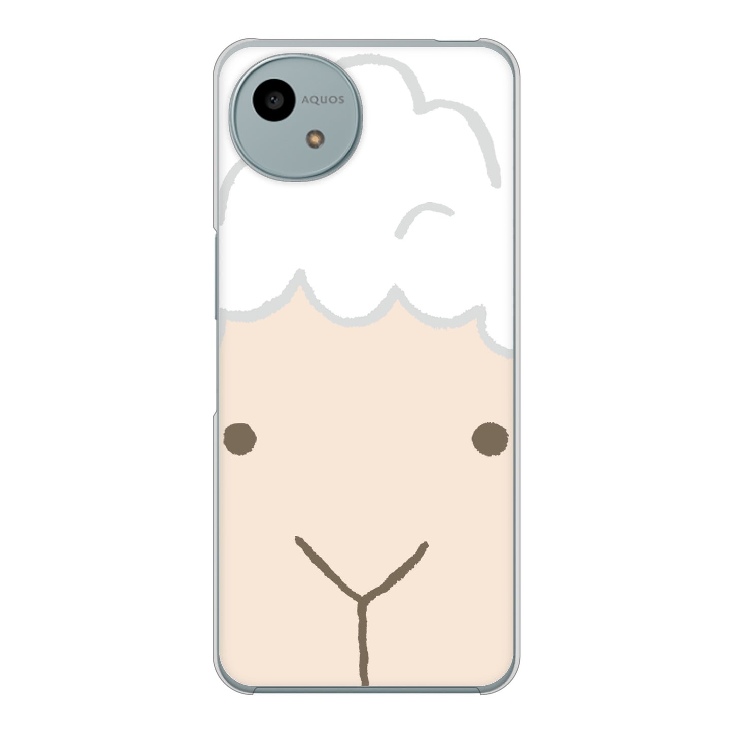 AQUOS wish4 A402SH Y!mobile 高画質仕上げ 背面印刷 ハードケースドアップアニマル