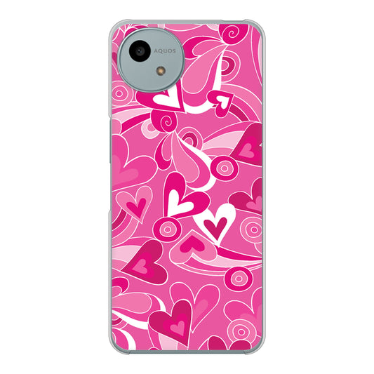 AQUOS wish4 A402SH Y!mobile 高画質仕上げ 背面印刷 ハードケースプリティハート