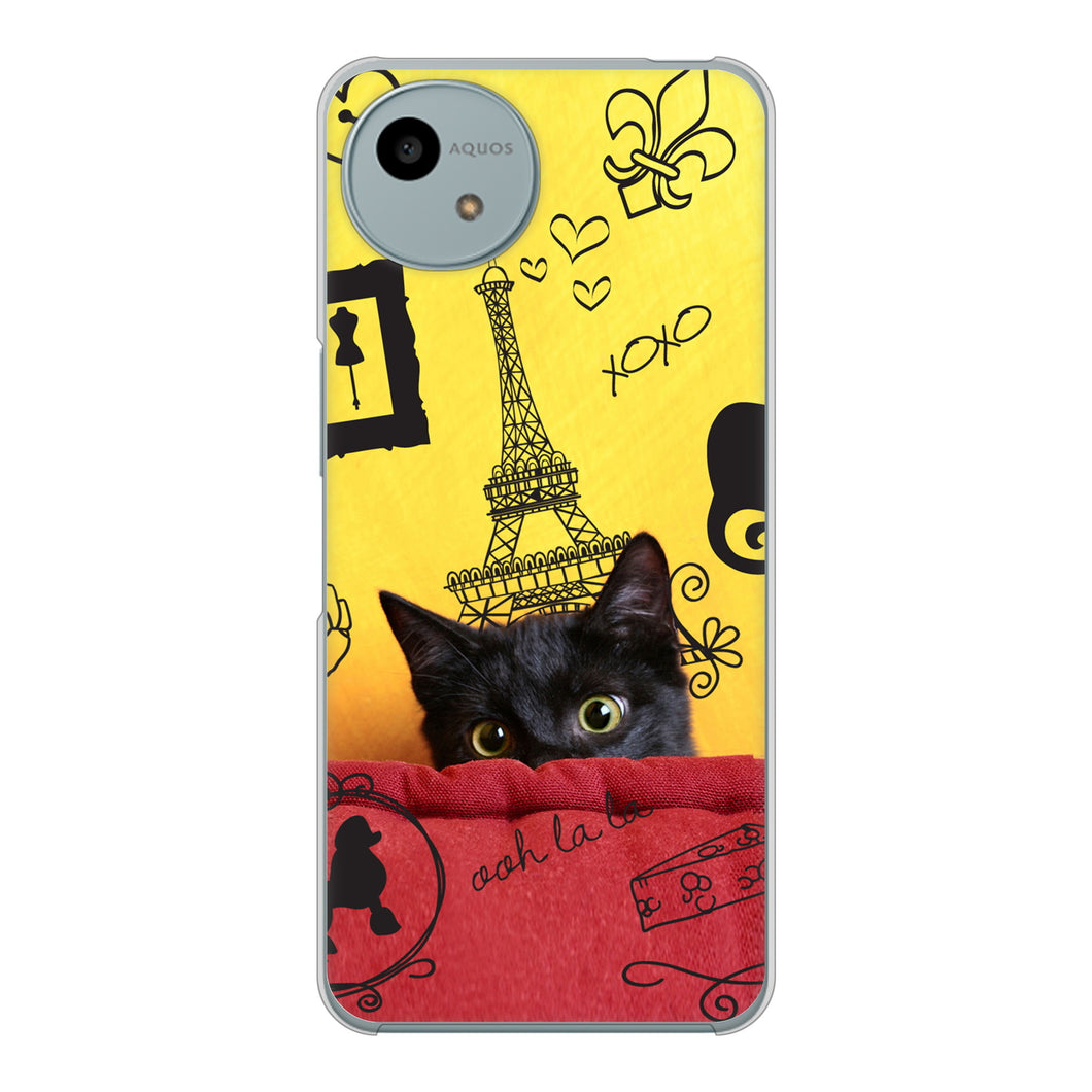 AQUOS wish4 A402SH Y!mobile 高画質仕上げ 背面印刷 ハードケースLOVE フランス