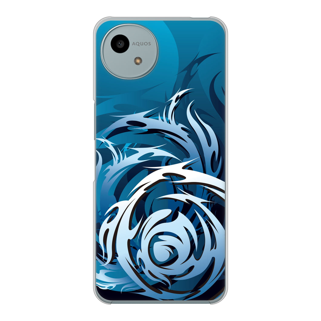 AQUOS wish4 A402SH Y!mobile 高画質仕上げ 背面印刷 ハードケース 【731 ドラゴンサークル】