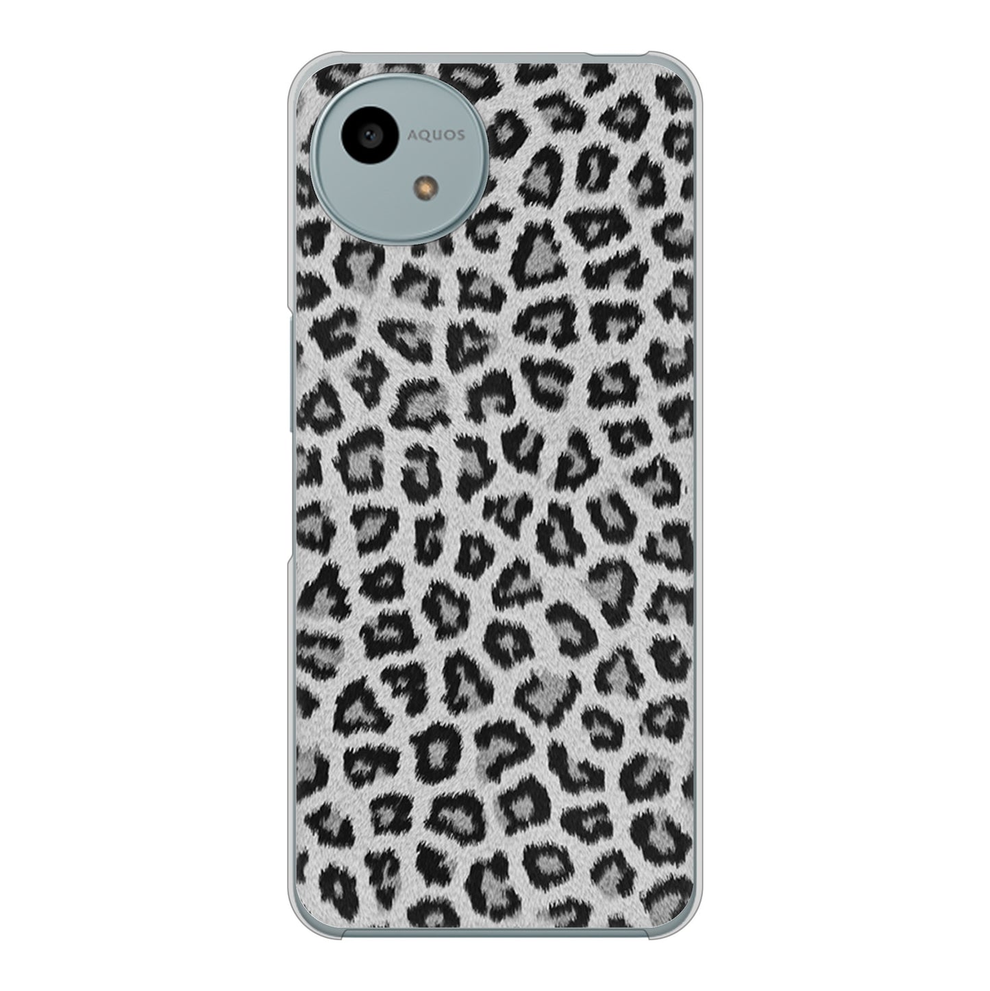 AQUOS wish4 A402SH Y!mobile 高画質仕上げ 背面印刷 ハードケースヒョウ柄ベーシックS