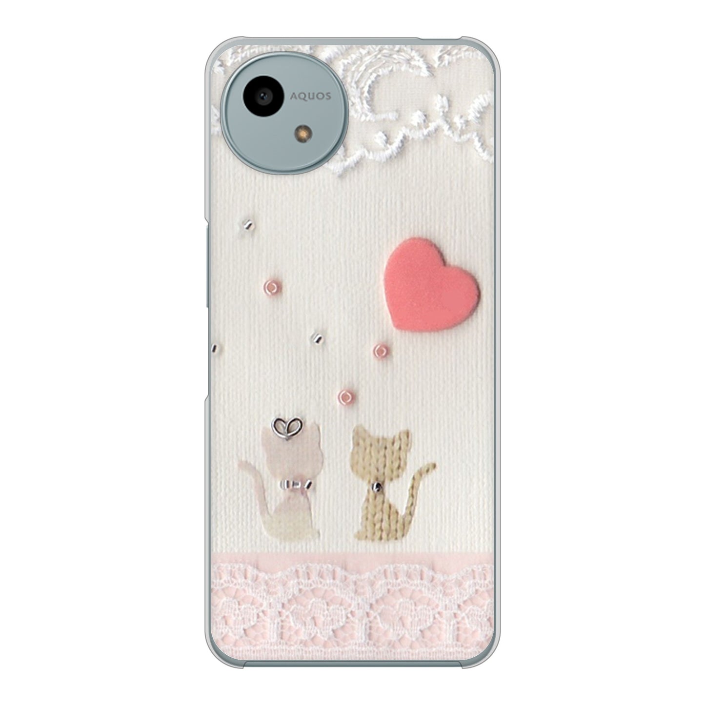 AQUOS wish4 A402SH Y!mobile 高画質仕上げ 背面印刷 ハードケースクラフト写真ネコ