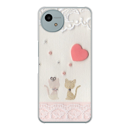 AQUOS wish4 A402SH Y!mobile 高画質仕上げ 背面印刷 ハードケースクラフト写真ネコ