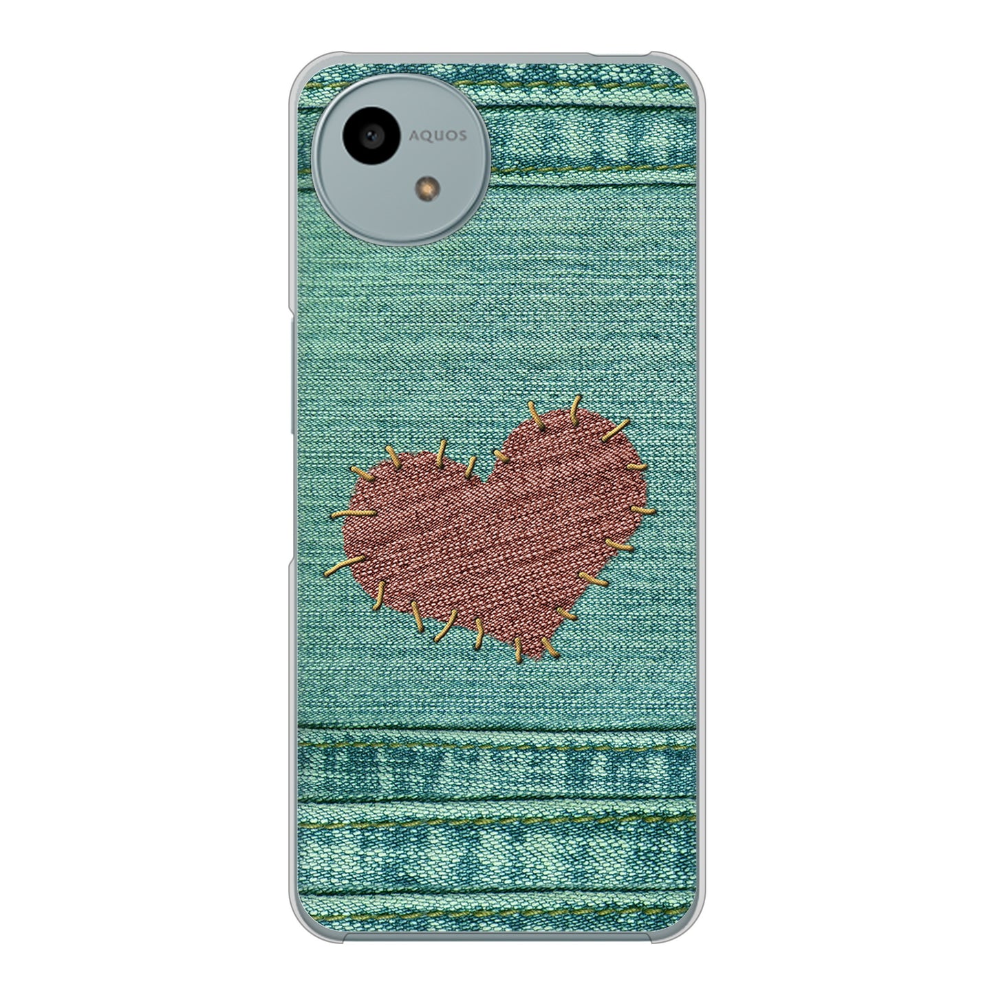 AQUOS wish4 A402SH Y!mobile 高画質仕上げ 背面印刷 ハードケースビッグハート