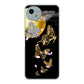 AQUOS wish4 A402SH Y!mobile 高画質仕上げ 背面印刷 ハードケース 【1150 月に昇る蝶】