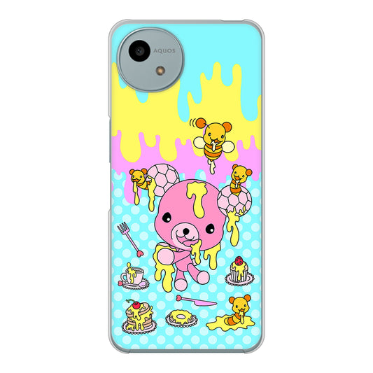 AQUOS wish4 A402SH Y!mobile 高画質仕上げ 背面印刷 ハードケースむかいあぐる ハニベア