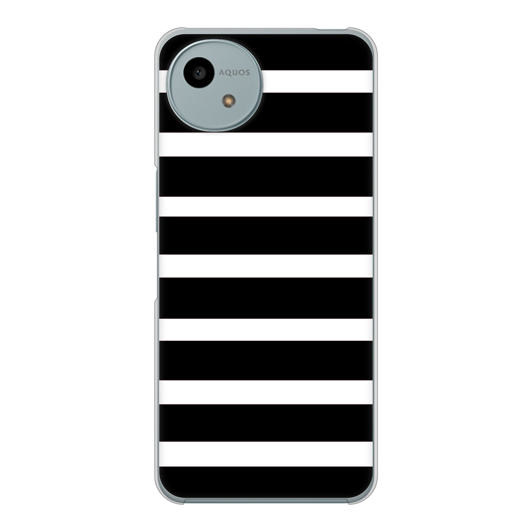 AQUOS wish4 A402SH Y!mobile 高画質仕上げ 背面印刷 ハードケースシンプルボーダー