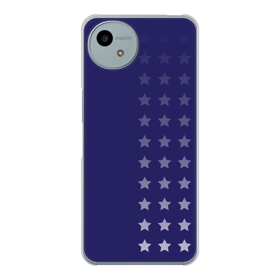 AQUOS wish4 A402SH Y!mobile 高画質仕上げ 背面印刷 ハードケース 【IB911 スターライン】