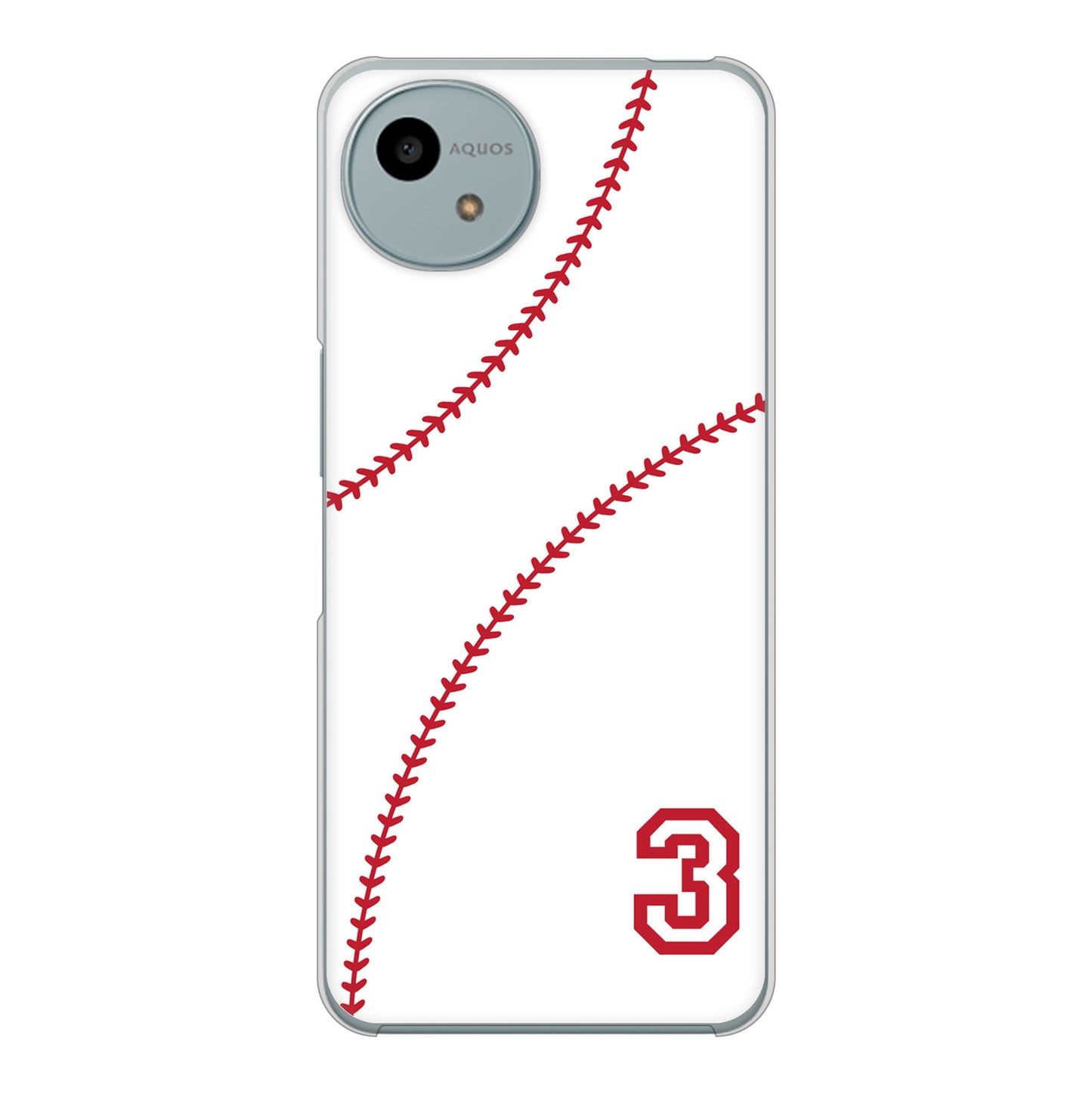 AQUOS wish4 A402SH Y!mobile 高画質仕上げ 背面印刷 ハードケースbaseball