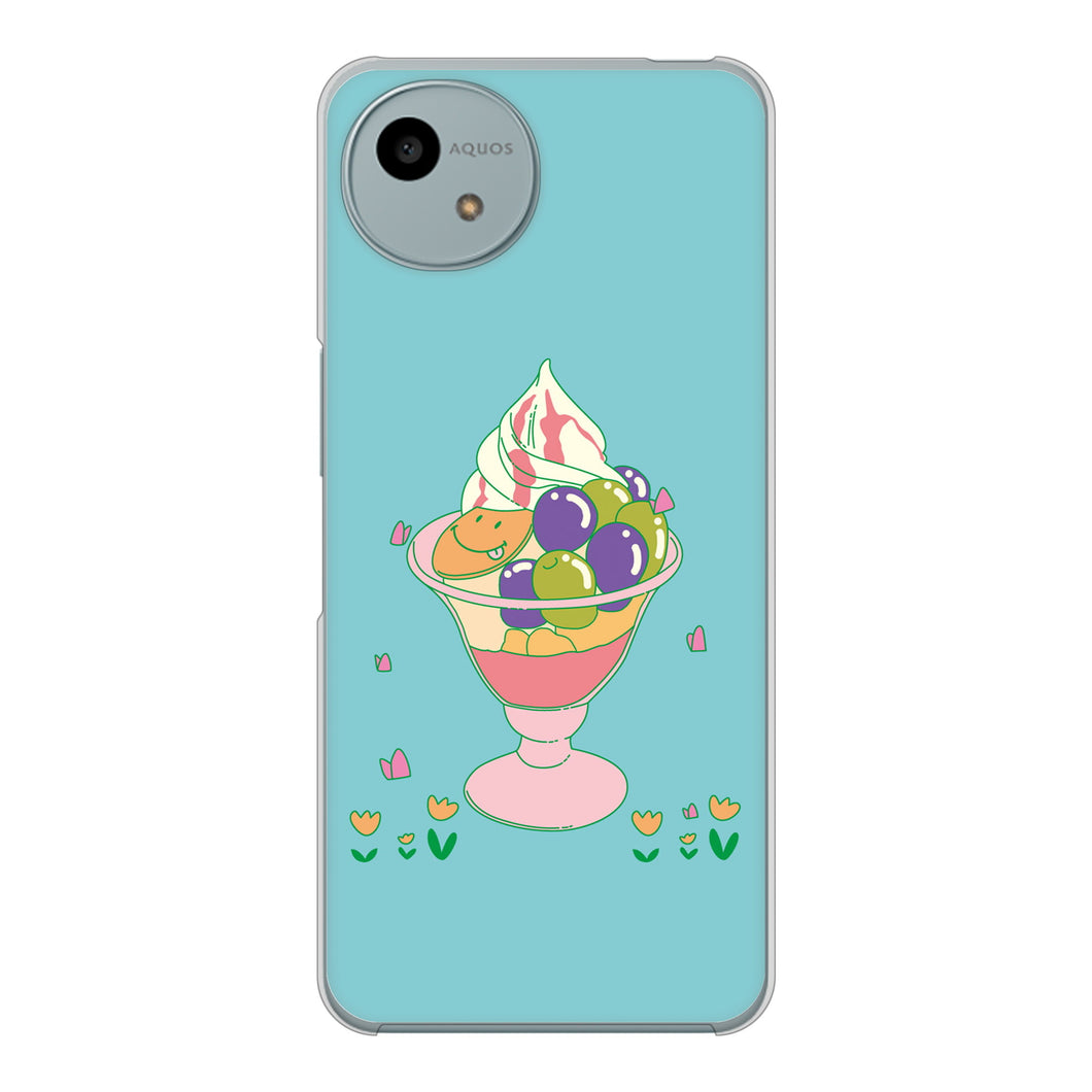 AQUOS wish4 A402SH Y!mobile 高画質仕上げ 背面印刷 ハードケーススイーツイラスト