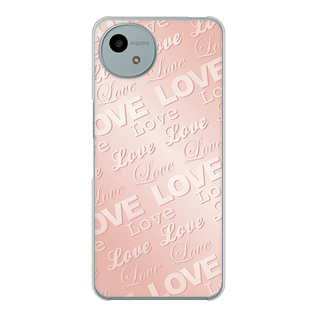 AQUOS wish4 A402SH Y!mobile 高画質仕上げ 背面印刷 ハードケースエンボス風LOVEリンク