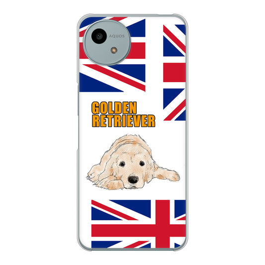 AQUOS wish4 A402SH Y!mobile 高画質仕上げ 背面印刷 ハードケースゴールデンレトリバー