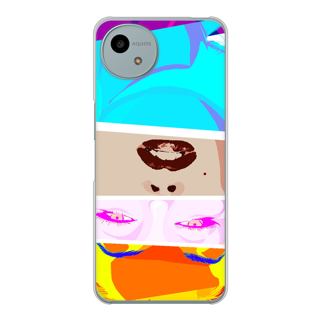 AQUOS wish4 A402SH Y!mobile 高画質仕上げ 背面印刷 ハードケースマリリンモンローデザイン