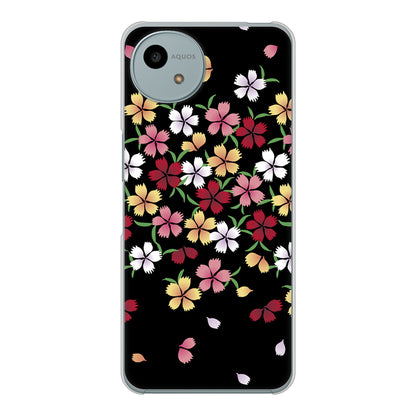 AQUOS wish4 A402SH Y!mobile 高画質仕上げ 背面印刷 ハードケース和花柄
