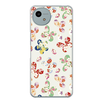 AQUOS wish4 A402SH Y!mobile 高画質仕上げ 背面印刷 ハードケース和花柄