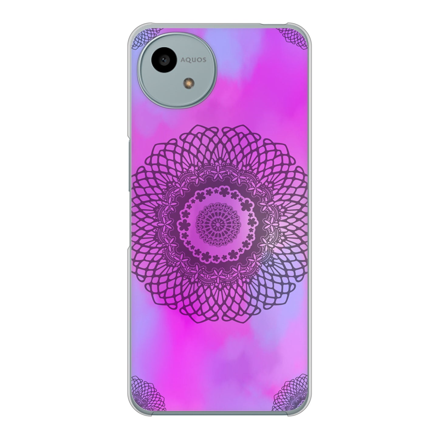 AQUOS wish4 A402SH Y!mobile 高画質仕上げ 背面印刷 ハードケース 【YJ344 レース】