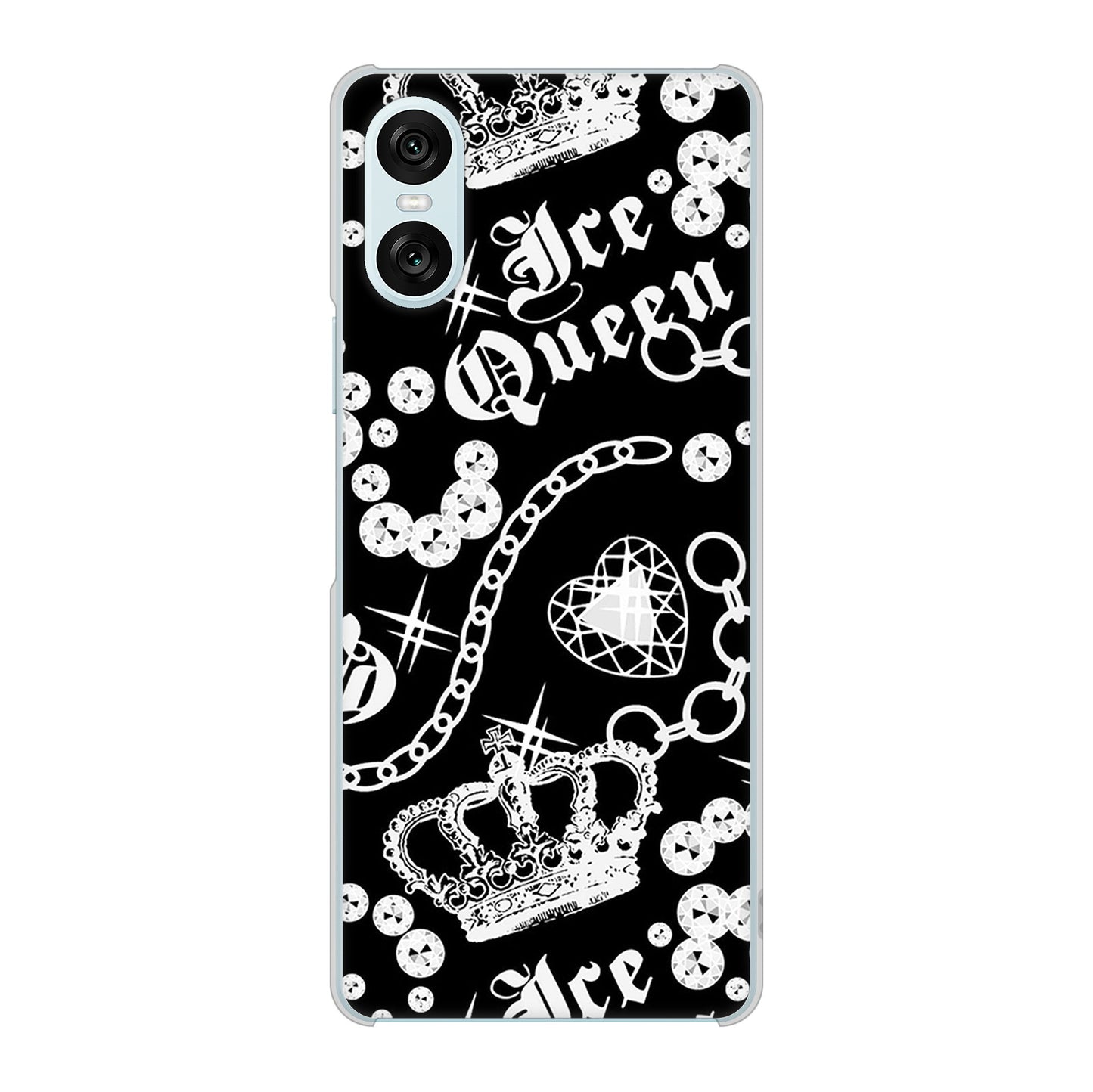 Xperia 10 VI A402SO SoftBank 高画質仕上げ 背面印刷 ハードケース 【187 ゴージャス クラウン】