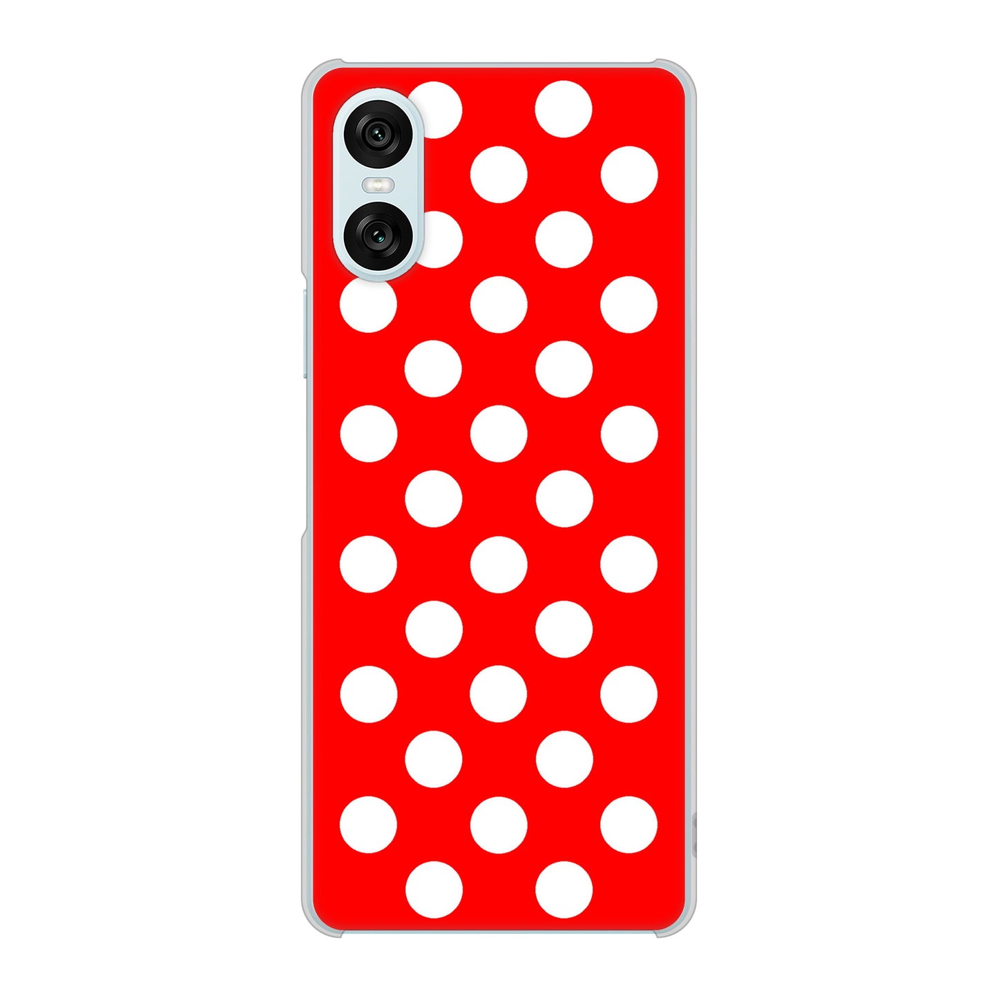 Xperia 10 VI A402SO SoftBank 高画質仕上げ 背面印刷 ハードケースシンプル柄（水玉）