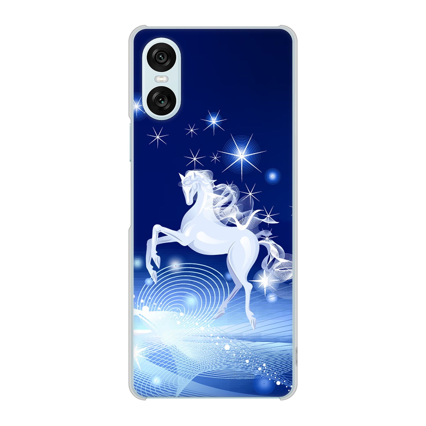 Xperia 10 VI A402SO SoftBank 高画質仕上げ 背面印刷 ハードケース 【436 ペガサス】