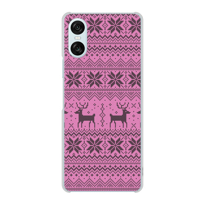 Xperia 10 VI A402SO SoftBank 高画質仕上げ 背面印刷 ハードケースクリスマス