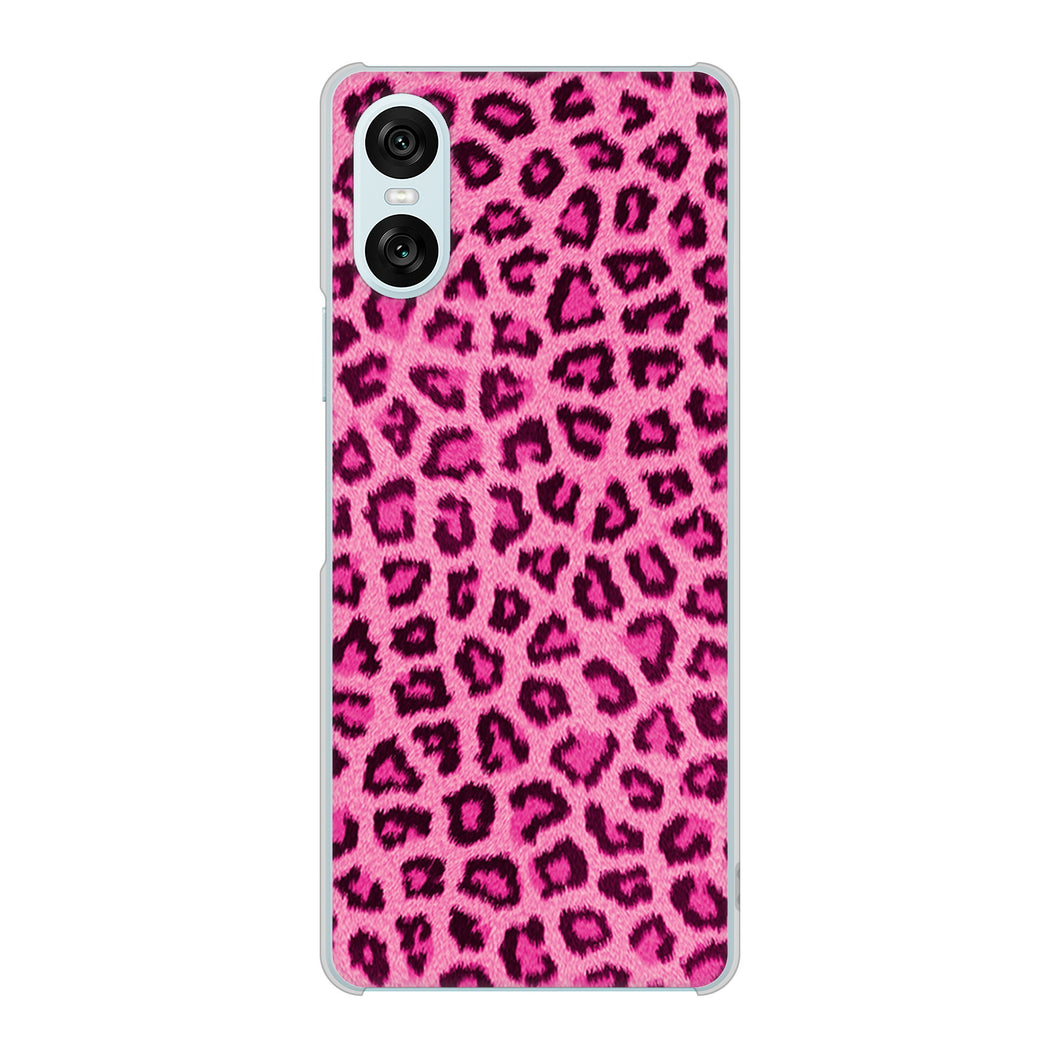 Xperia 10 VI A402SO SoftBank 高画質仕上げ 背面印刷 ハードケースヒョウ柄ベーシックS